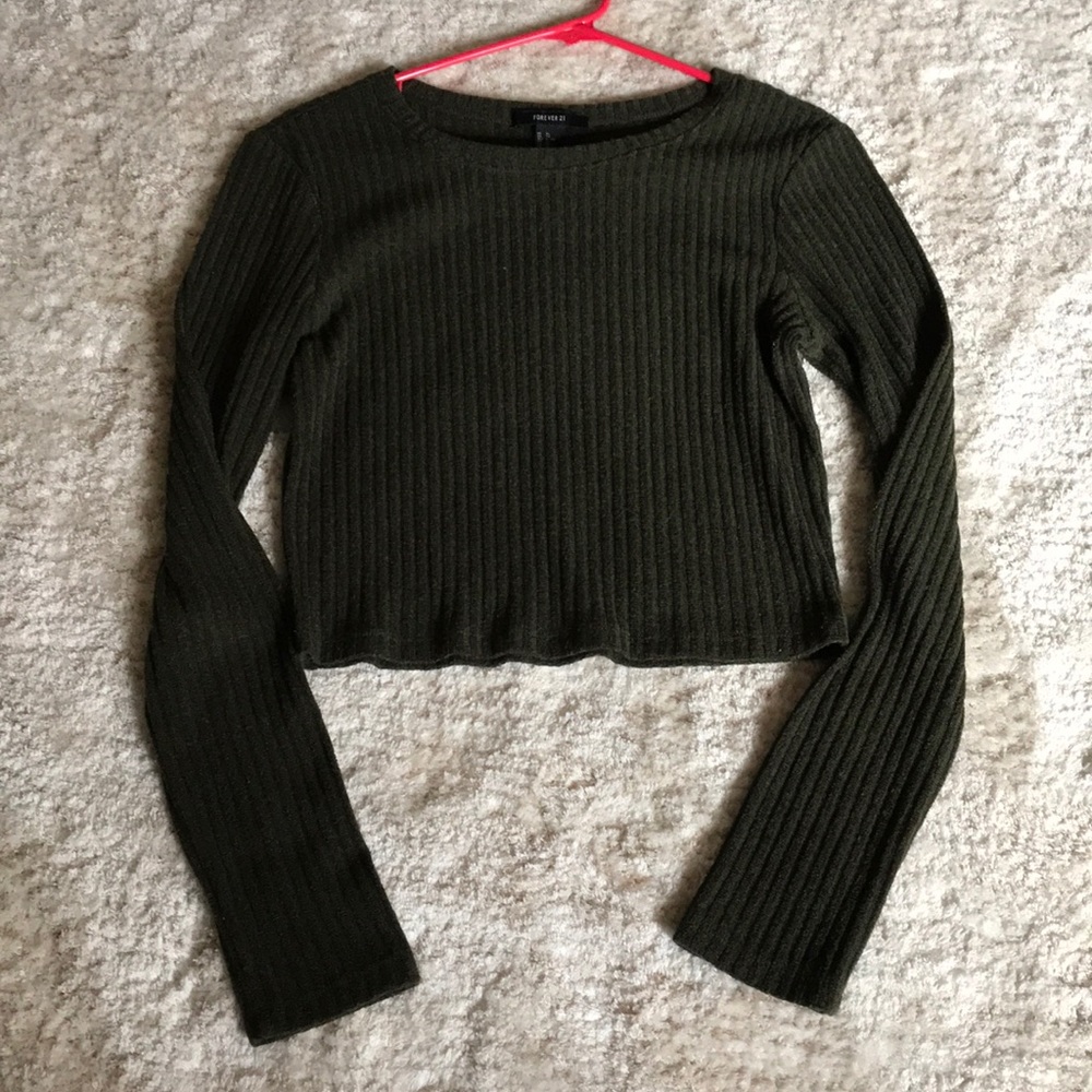 forest green sweater